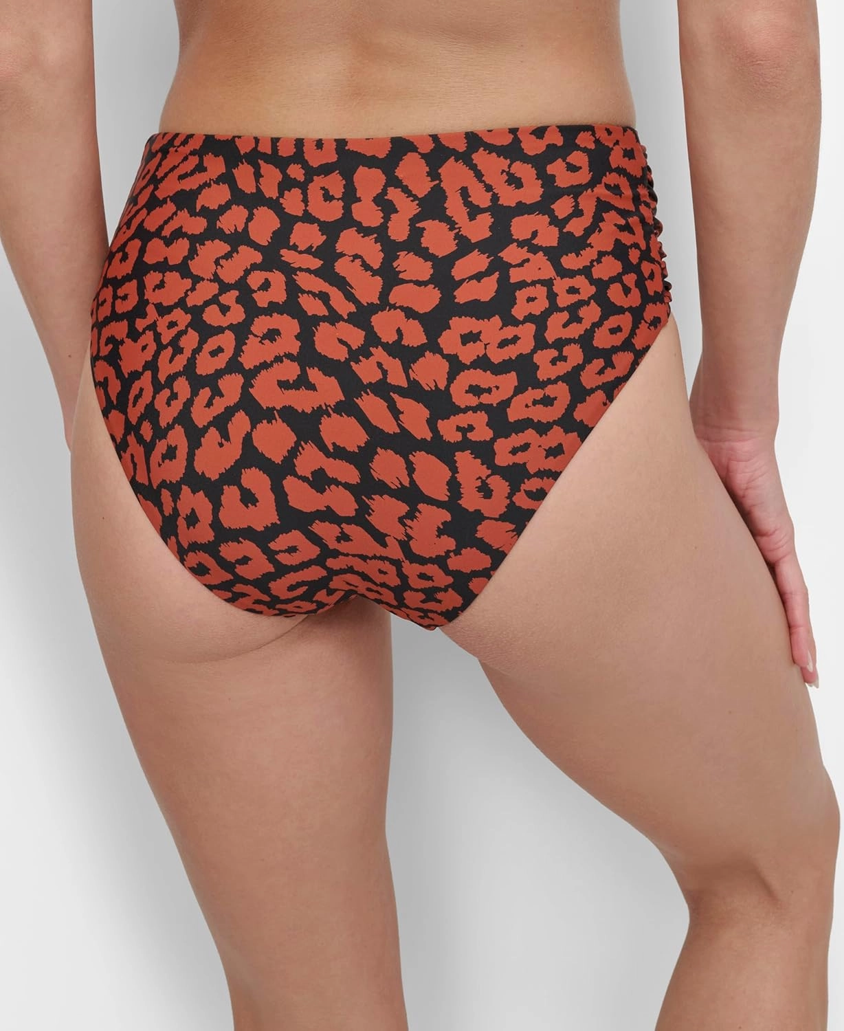 DKNY Women's Set U-Wire Bikini Top & Mid Rise Shirred Bottom with Tummy Control