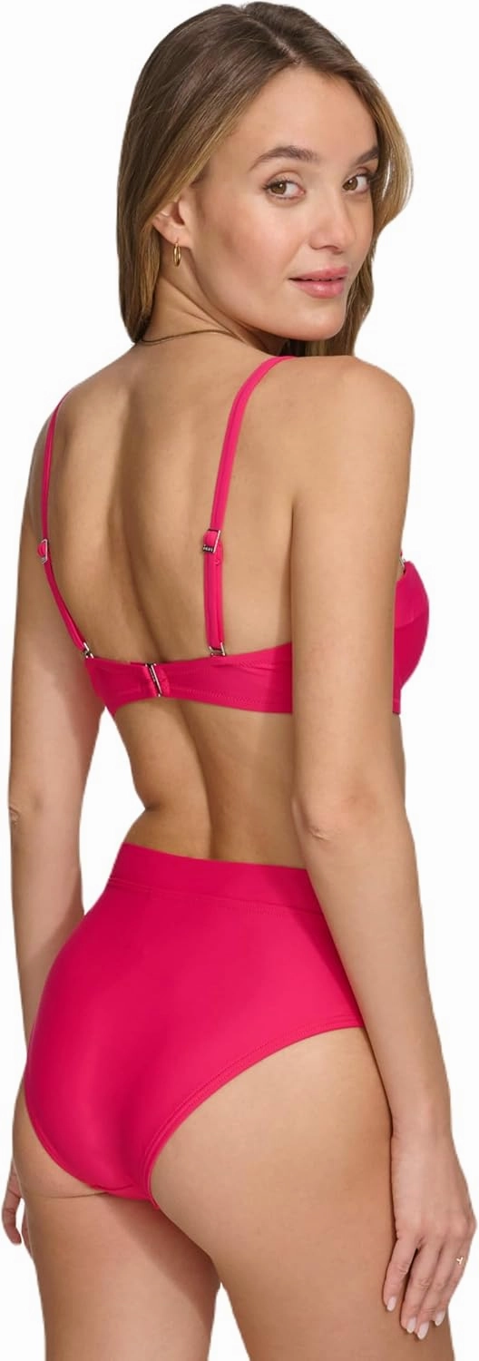 DKNY Women's Standard V-Neck Bikini Top Bathing Suit