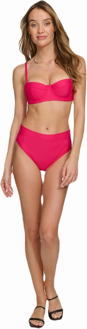 DKNY Women's Standard V-Neck Bikini Top Bathing Suit