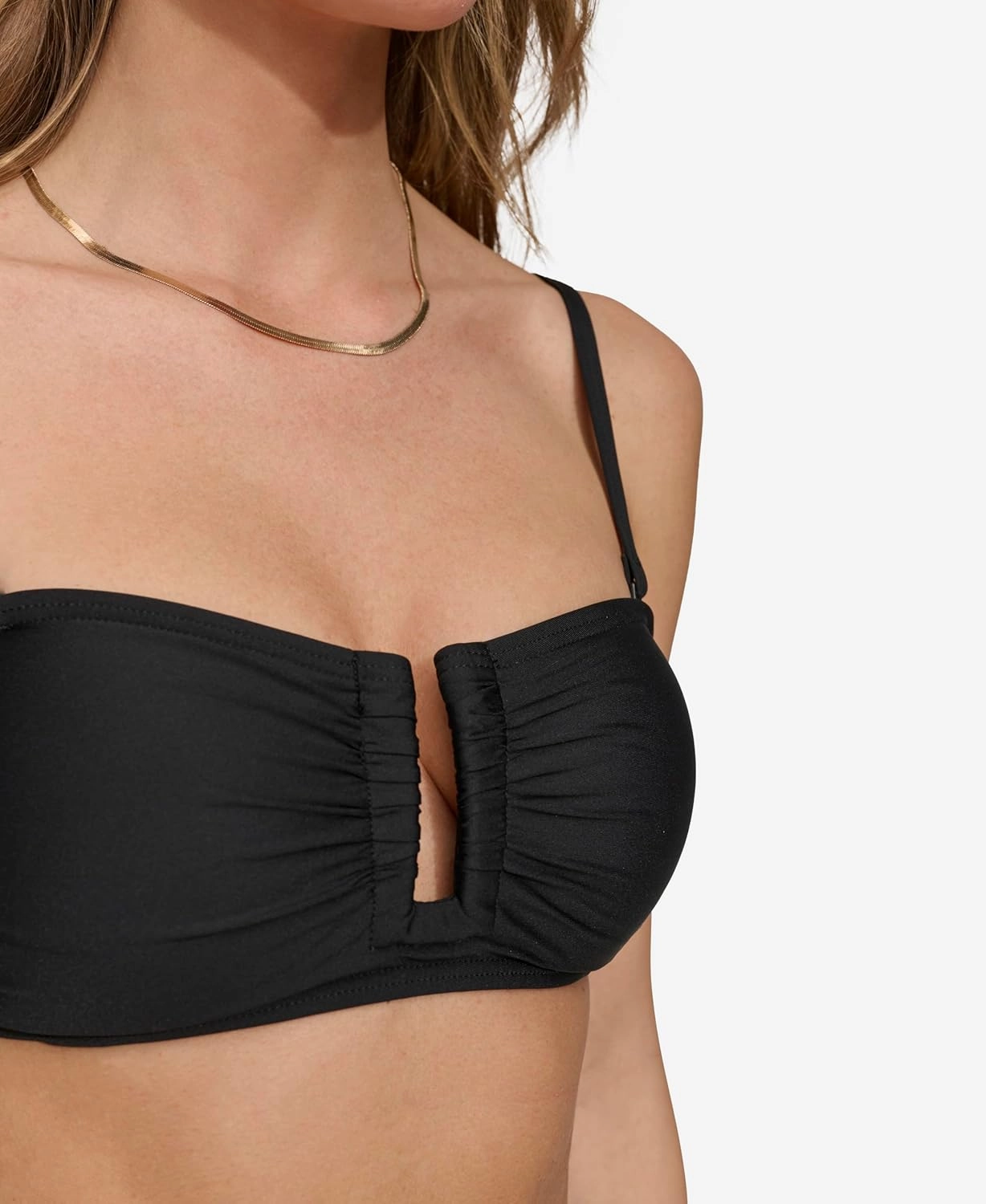 DKNY Women's Strapless Bikini Top Bathing Suit