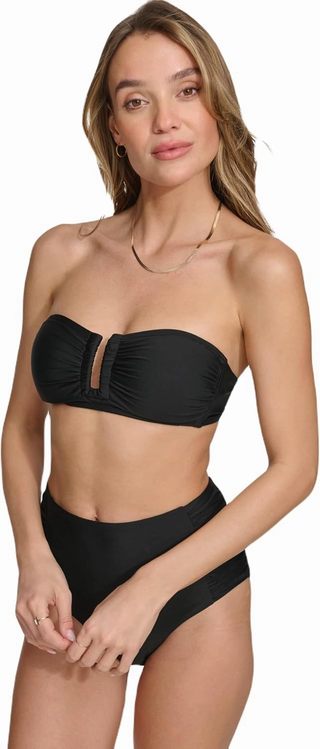 DKNY Women's Strapless Bikini Top Bathing Suit