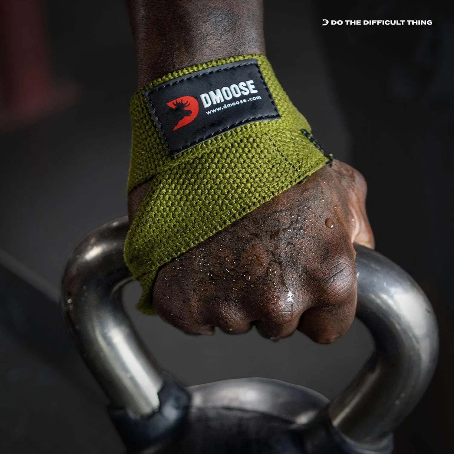 DMoose Fitness Figure 8 Lifting Straps for Weightlifting, Powerlifting & Deadlifts - Premium Quality Heavy Duty Support Straps For Bodybuilding - Enhances Grip Strength, Reduces Wrist Strain