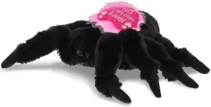 DolliBu Happy Mother's Day Super Soft Plush Black Spider Figure - Cute Stuffed Animal with Pink Heart Message for Best Mommy, Grandma, Wife, Daughter - 11" Inch