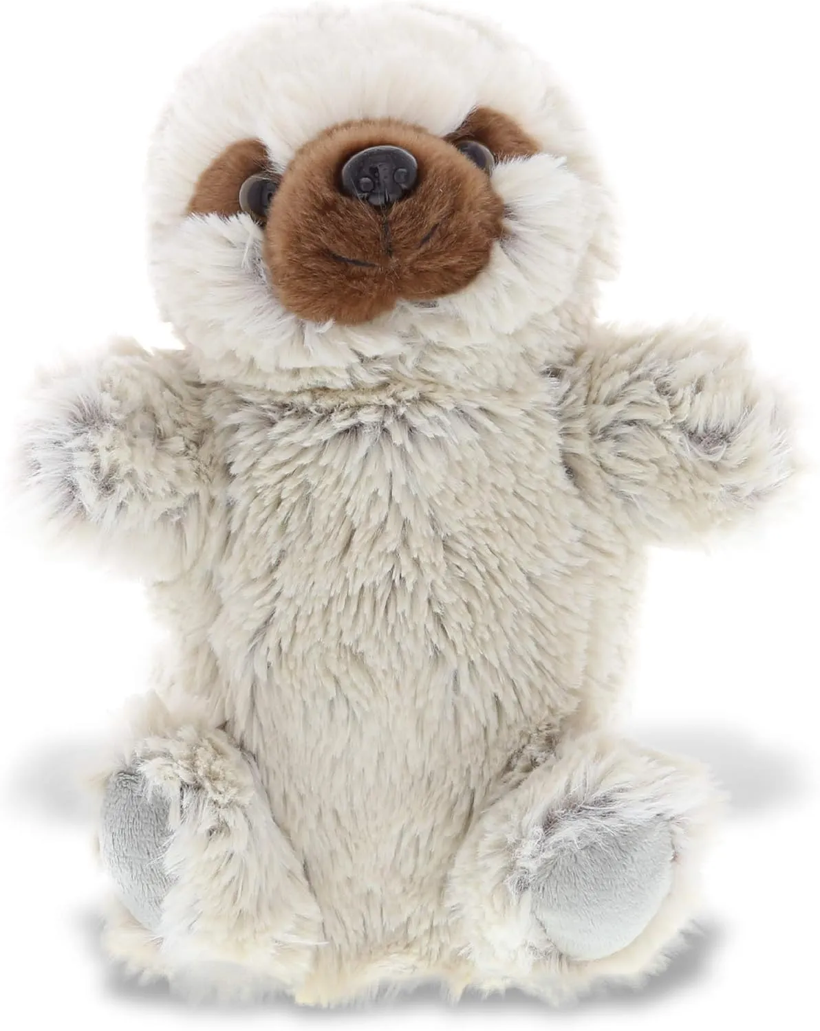 DolliBu Sloth Plush Hand Puppet For Kids - Soft Plush Stuffed Animal Hand Puppet Toy for Puppet Show Games & Puppet Theaters for Kids, Adult's Cute Puppets Educational Toy to Teach Children & Toddlers