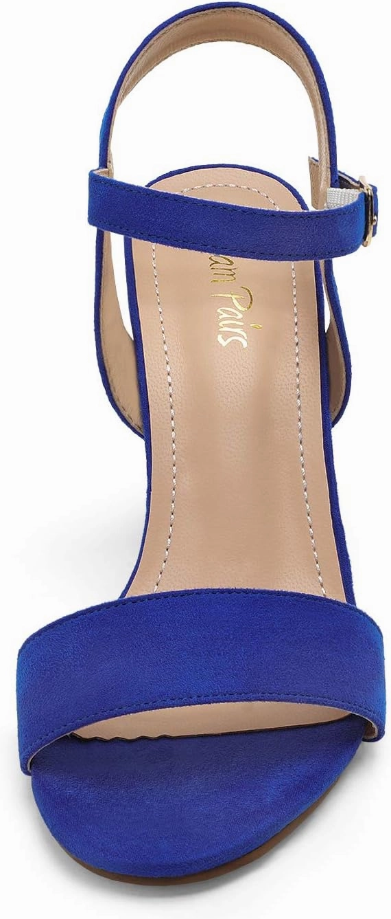 DREAM PAIRS Women's Chunky Heels Open Toe Ankle Strap High Block Comfy Dress Heel Sandals Pumps Shoes
