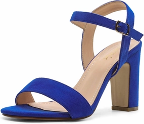 DREAM PAIRS Women's Chunky Heels Open Toe Ankle Strap High Block Comfy Dress Heel Sandals Pumps Shoes