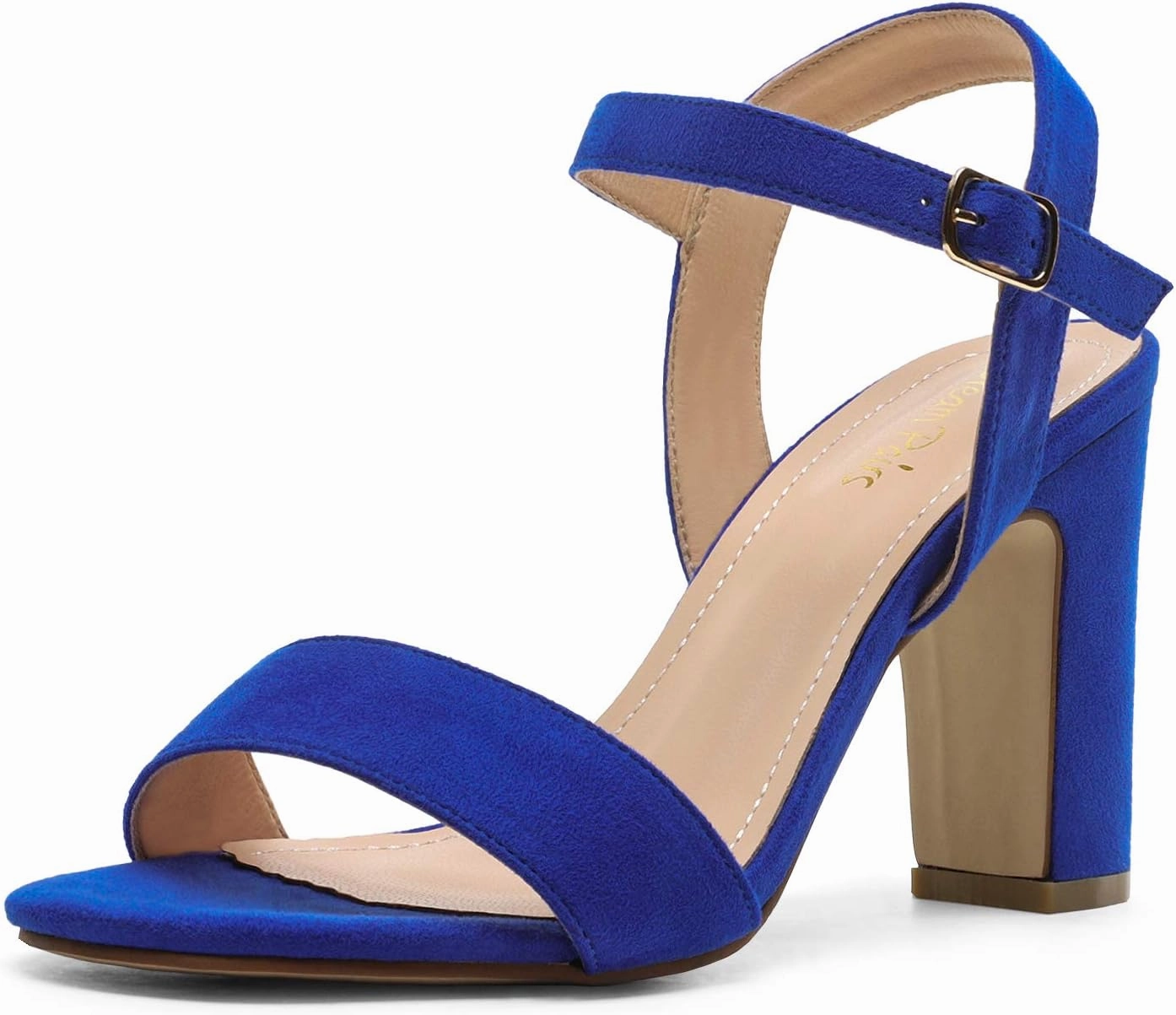 DREAM PAIRS Women's Chunky Heels Open Toe Ankle Strap High Block Comfy Dress Heel Sandals Pumps Shoes