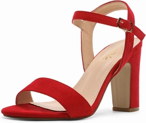 DREAM PAIRS Women's Chunky Heels Open Toe Ankle Strap High Block Comfy Dress Heel Sandals Pumps Shoes