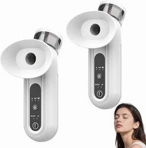 Dry Eye Steamer, Portable Eye Steamer - Nano Mist Heating, Moisturizing Relief for Eyes, Spa-Like Relief for Travelers and Screen Users (2pc)