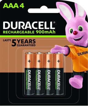 Duracell AAA Rechargeable Batteries 4's Pack