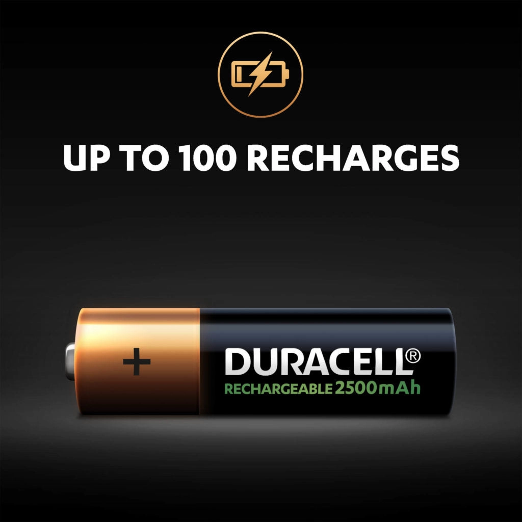 Duracell Rechargeable Ultra AA 2500mAh | 4 Pack
