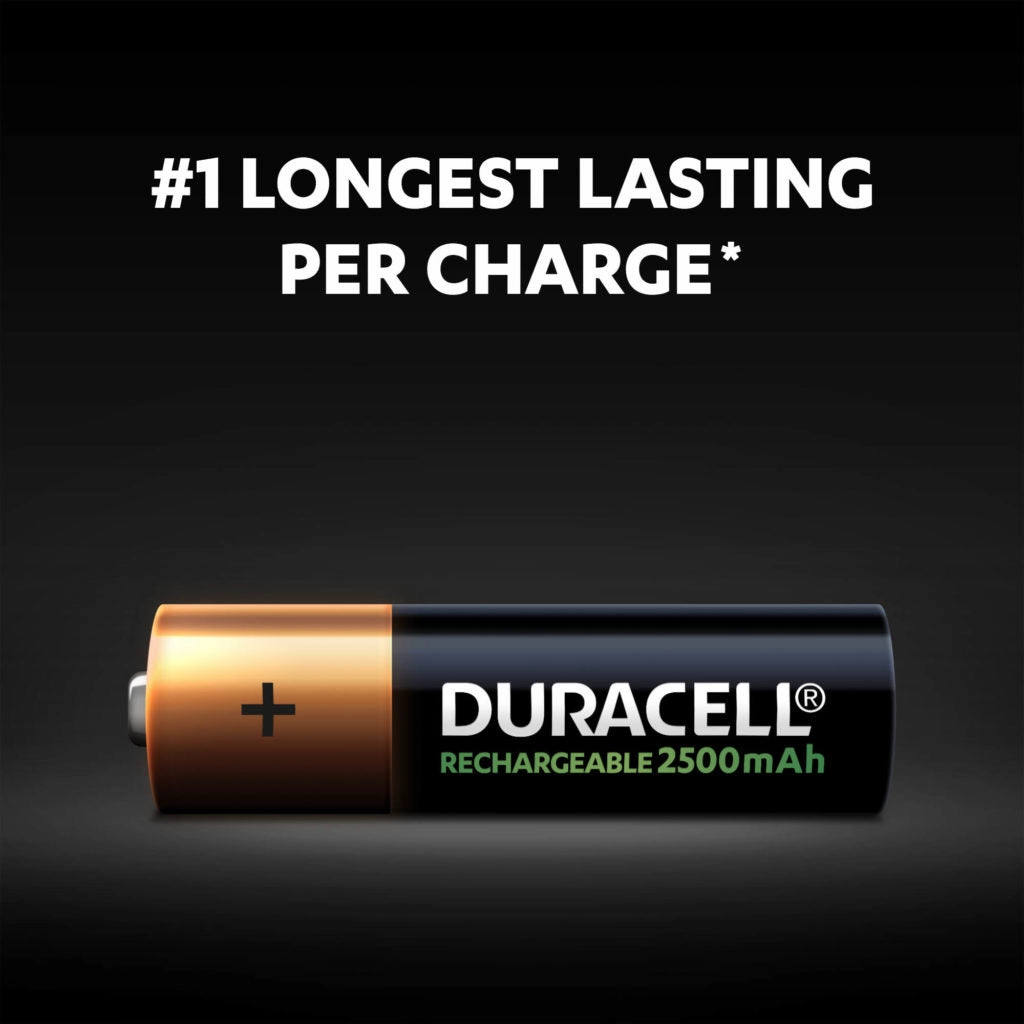 Duracell Rechargeable Ultra AA 2500mAh | 4 Pack