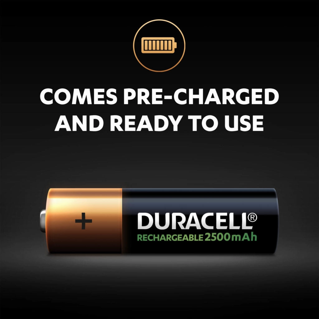 Duracell Rechargeable Ultra AA 2500mAh | 4 Pack