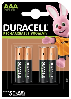 Duracell Rechargeable Ultra AAA 900mAh | 4 Pack