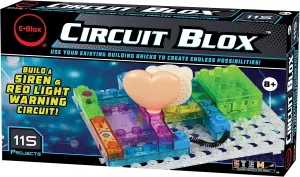 E-Blox Circuit Blox Builder - 115 Projects Circuit Board Building Blocks Toys Set for Kids Ages 8 