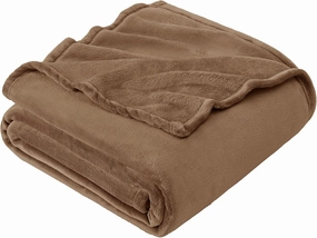 EHEYCIGA Fleece Blanket Camel, 150x200cm, condition new, no original packaging