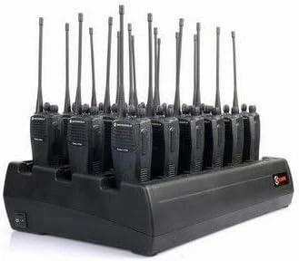 Eighteen Bay Rapid Desk Charger for Kenwood TK-2317NS Rechargeable Two Way Radio