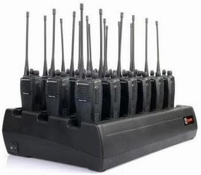 Eighteen Bay Rapid Desk Charger for Kenwood TK-2317NS Rechargeable Two Way Radio