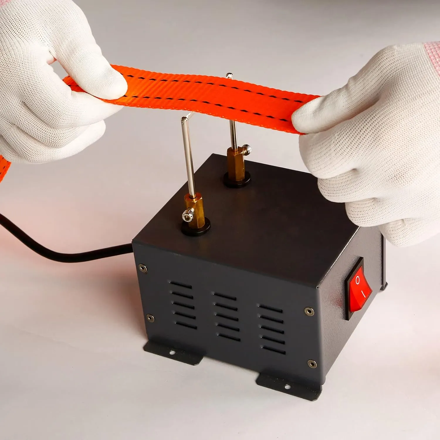 Electric Rope Cutter Heat Sealer 35W- Hot Knife Thermal Blade for Cutting Braids, Fabrics, Webbing, Belting, and Ribbons - Bench Mount Cutting Tool Kit.