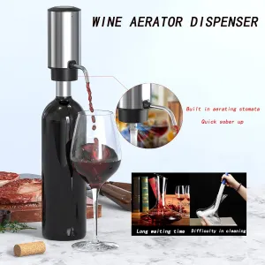 Electric Wine Opener Set, Automatic Electric Bottle Corkscrew Opener with Foil Cutter, Rechargeable