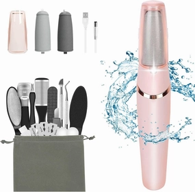 Electric Callus Removers for Feet, Rechargeable Electric Foot Callus Remover Pedicure Kits with12 in 1, Removes Dry Skin for Smoother Feet, Foot Care for Dead Skin Ideal Gift