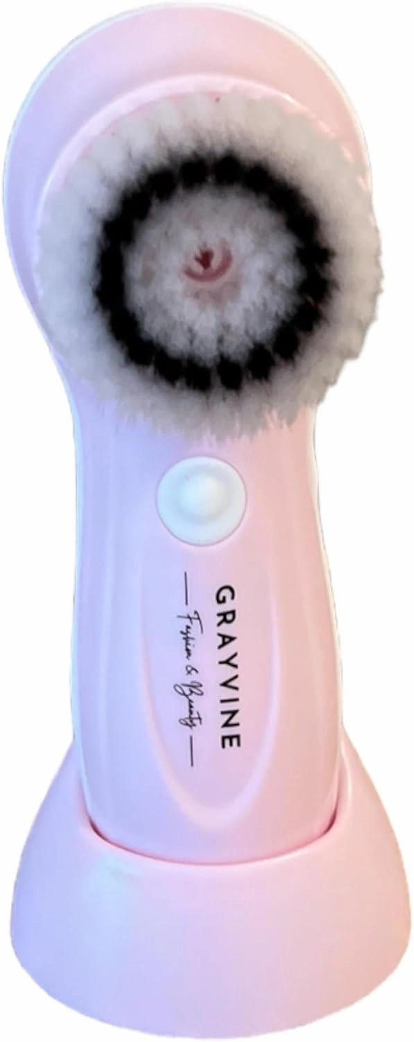 Electric Face Scrubber, Waterproof Facial Cleansing Spin Brush Set with 3 Exfoliating Brush Heads - Face Brush for Gentle Exfoliation and Deep Scrubbing