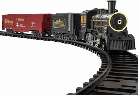 Electric Rechargeable Train Toy with Steam Engine for Kids 3 4 5 6 7  Years Old, Model Train Set, Light and Sounds for Boys & Girls