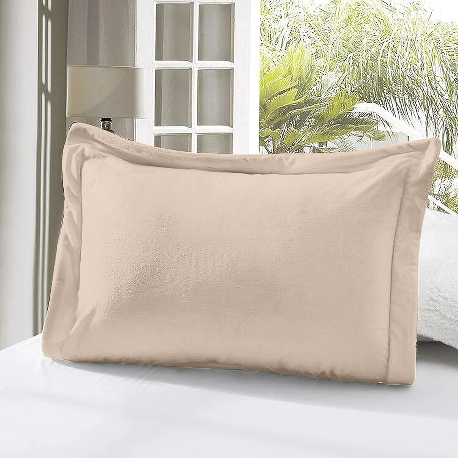 Elegant Comfort Super Soft Sherpa Comforter 2-Piece Set Premium Quality, Heavy Weight Reversible Down Alternative Micro-Suede, Sherpa Comforter, Twin XL, Taupe