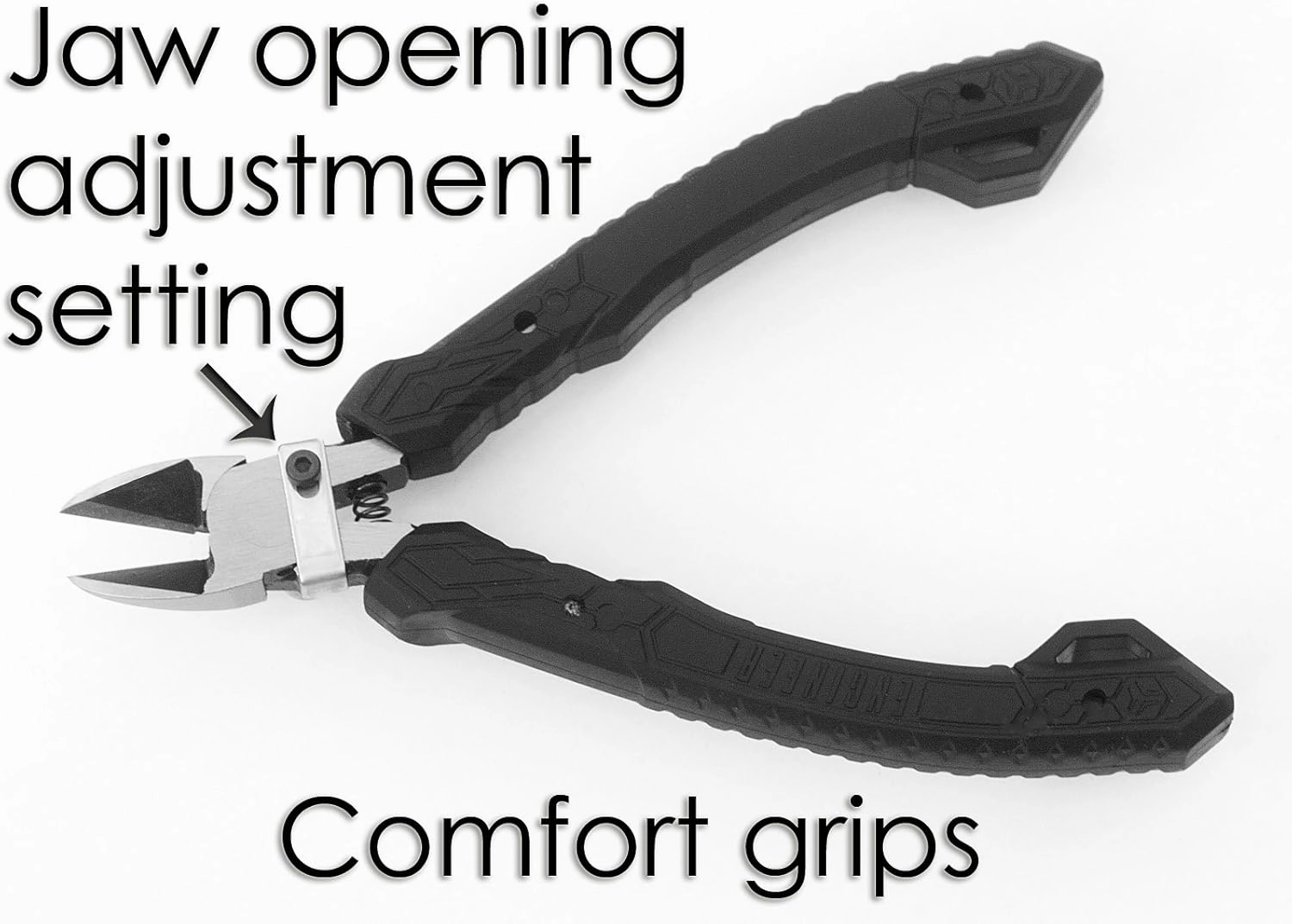 ENGINEER 4.75" Precision Mini Nippers Side Cutting Pliers, Professional Grade Flush Cutters, ESD Safe Grip Hardened Carbon Steel Jaws. Made in Japan. NS-04