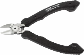 ENGINEER 4.75" Precision Mini Nippers Side Cutting Pliers, Professional Grade Flush Cutters, ESD Safe Grip Hardened Carbon Steel Jaws. Made in Japan. NS-04