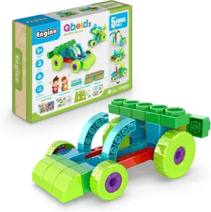 Engino: Qboidz Wildlife Rescue - Toy Vehicle Brick Building Set, 5 Bonus Models, Adventures Board Game, Story & Activity Books, STEM Play Kit, Kids 3 
