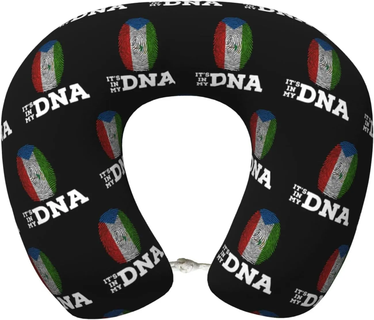 Equatorial Guinea It's in My DNA Neck Pillow Memory Foam U-Shaped Travel Neck Pillow for Airplanes Car Home