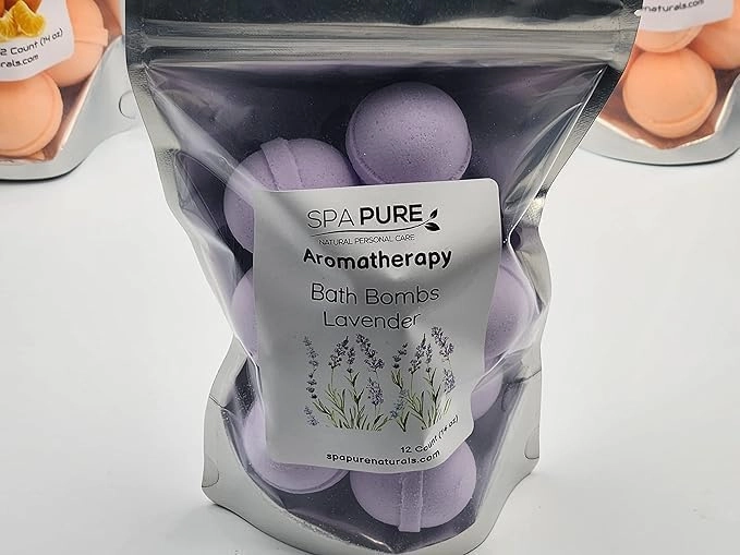 Essential Oil Bath Bombs - USA Made with Coconut Milk & Shea Butter - for a Luxurious at Home Spa Bath (12 Count) Pack of 1 (Citrus Mint)