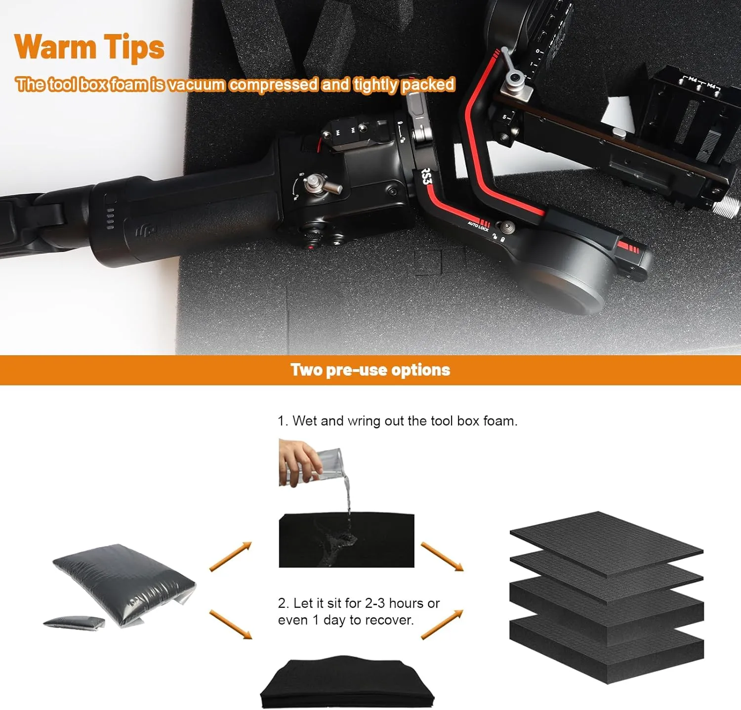 Eunice Apart Foam Insert,4pcs Polyurethane Pre Cube Pick and Pluck Foam Sheets with Bottom Use for Boxes Cases Padding Camera, Board Game Box(2pcs-16 * 12 * 1.5 in  2pcs-16 * 12 * 2 in)