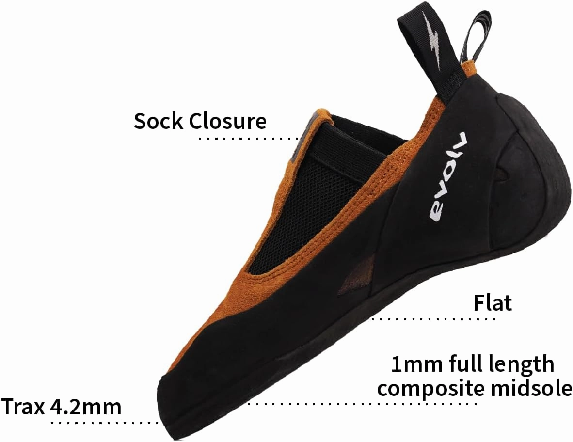 EVOLV Rave Rock Climbing Shoe for Training & Thin Crack Climbing