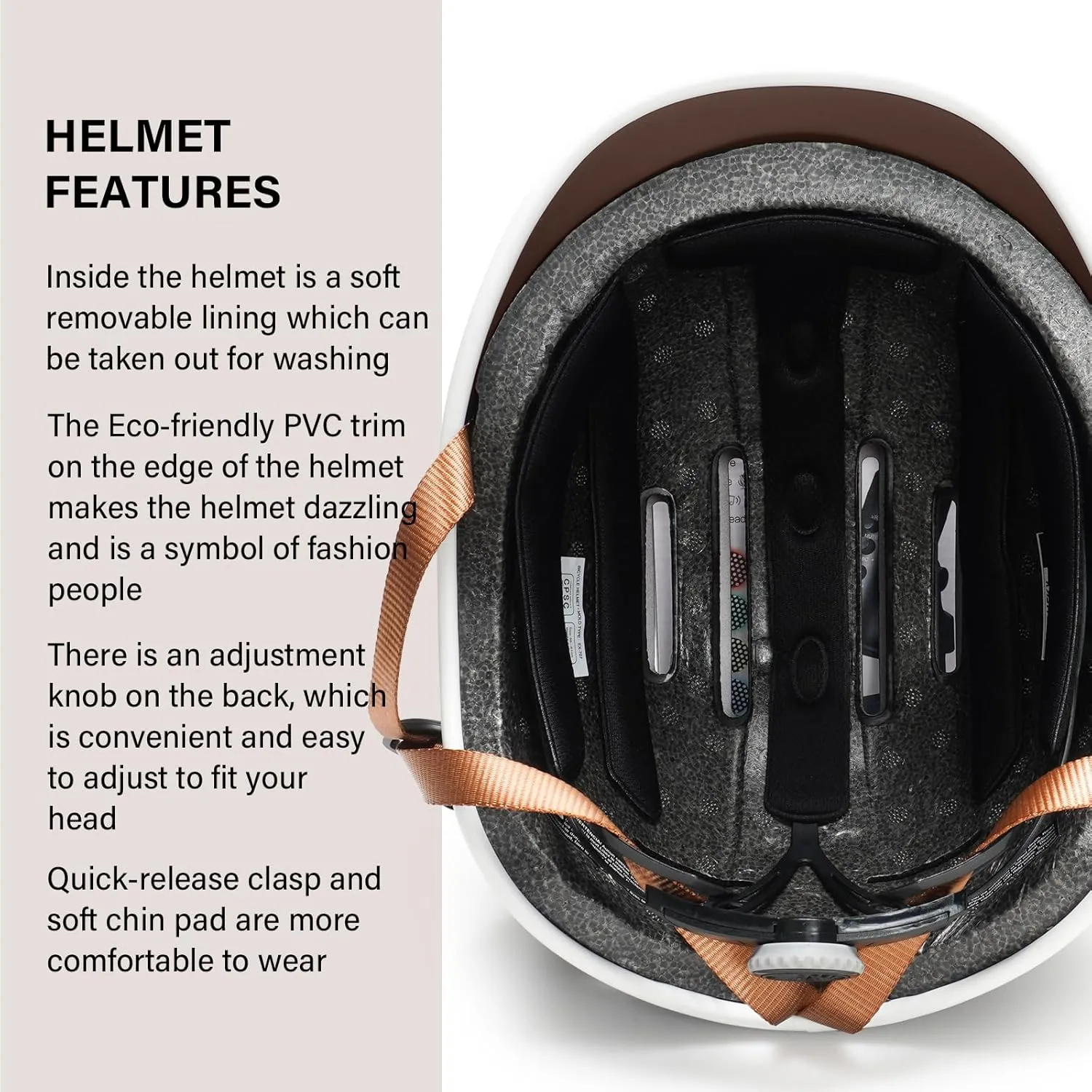 Exclusky Bike Helmet for Adults,Adjustable Cycling Helmet for Men & Women Safety Certified Bicycle Helmet for Commuting, Road Biking, Skating with USB Rechargeable Rear Light