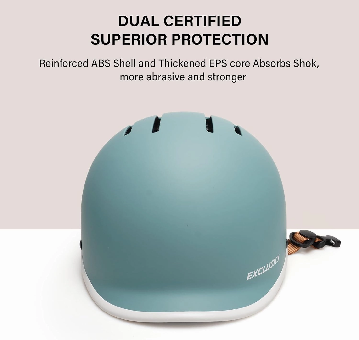 Exclusky Bike Helmet for Adults,Adjustable Cycling Helmet for Men & Women Safety Certified Bicycle Helmet for Commuting, Road Biking, Skating with USB Rechargeable Rear Light