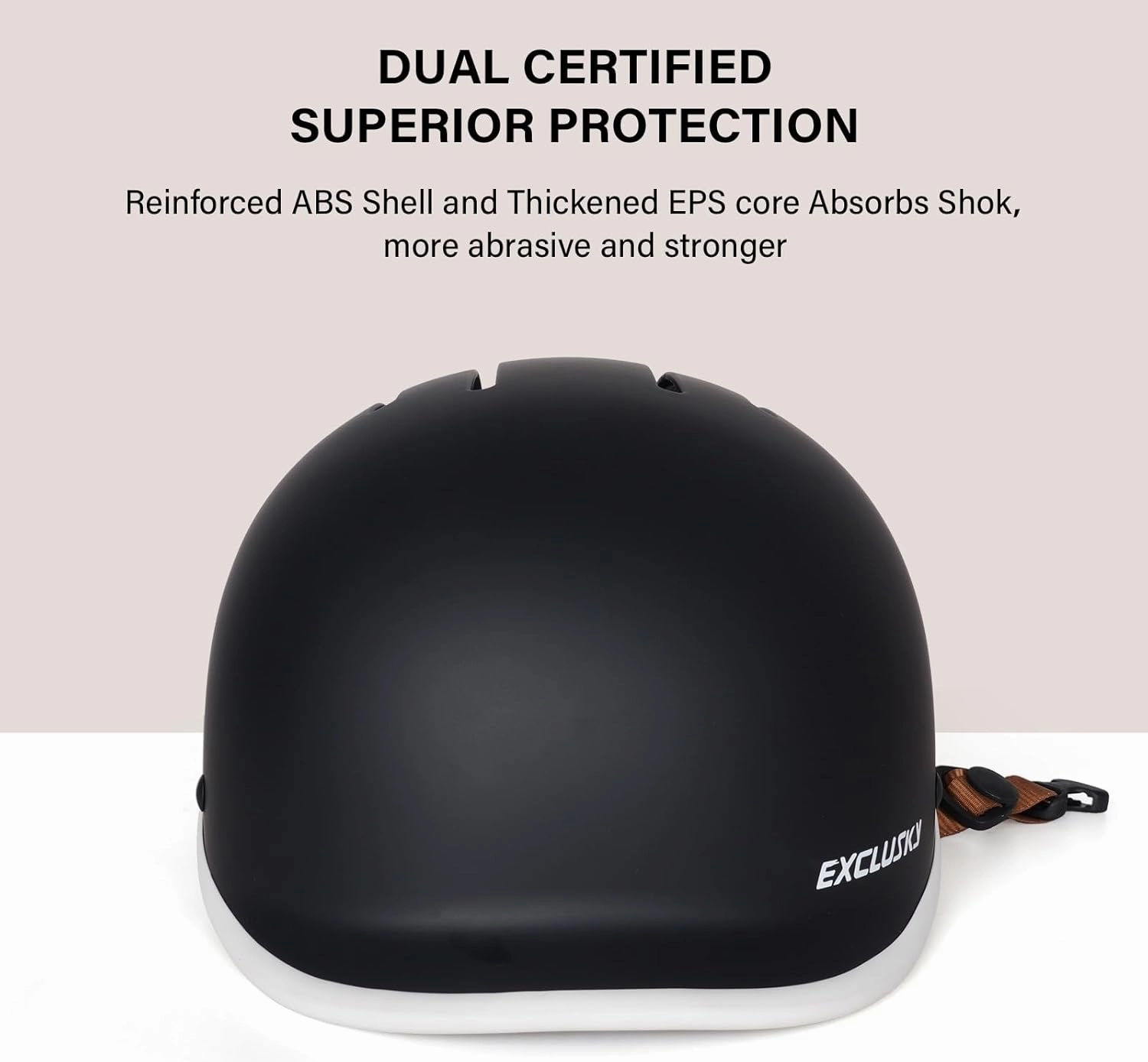 Exclusky Bike Helmet for Adults,Adjustable Cycling Helmet for Men & Women Safety Certified Bicycle Helmet for Commuting, Road Biking, Skating with USB Rechargeable Rear Light