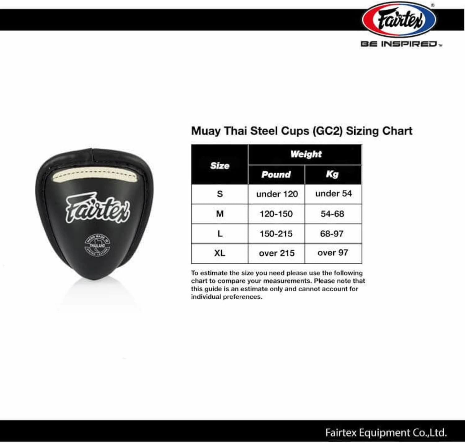 Fairtex Muay Thai GC2 Groin Steep Cup for Combat Sports | Muay Thai & Kickboxing Groin Protection for Men, Youth, & Boys Stainless Steel & Adjustable Fit