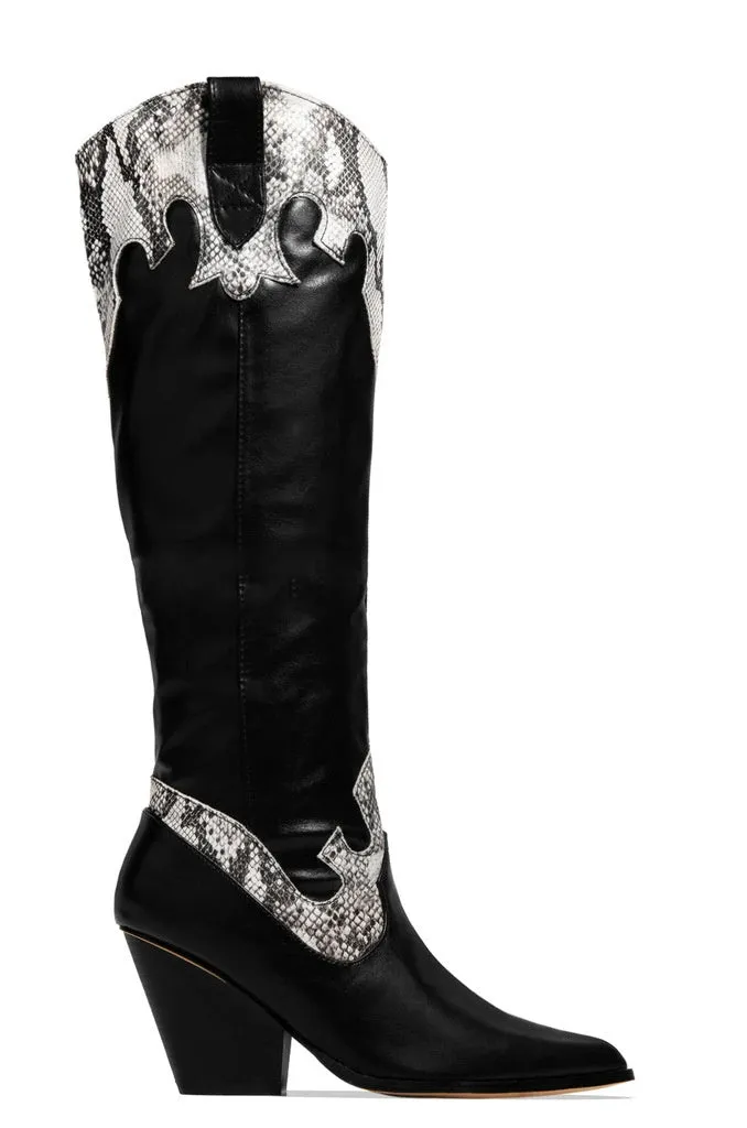 Fashion Women's Simple Leather Knight Boots