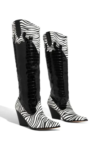 Fashion Women's Simple Leather Knight Boots