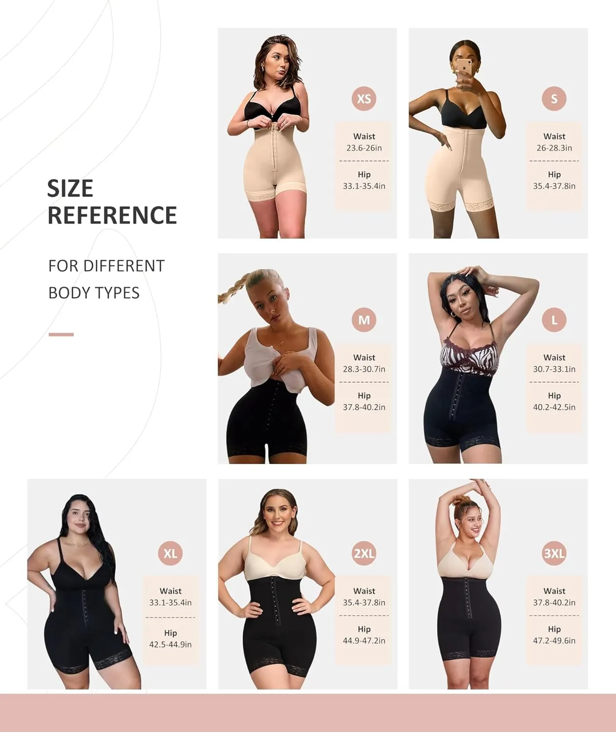 FeelinGirl Butt Lifter Shapewear Tummy Control Shorts Body Shaper for Women with Lace Trim