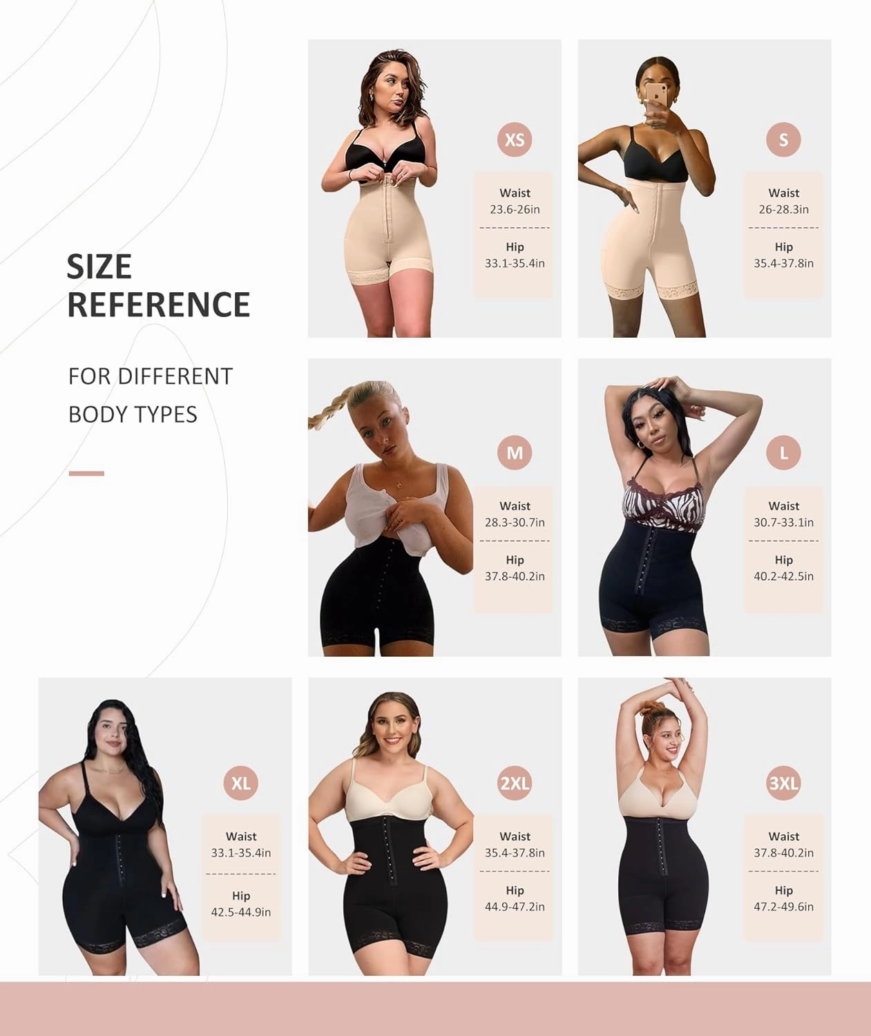 FeelinGirl Butt Lifter Shapewear Tummy Control Shorts Body Shaper for Women with Lace Trim
