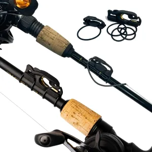 FinMan Multitool & Stow | Rod Mounted Line Cutter & Hook Keeper for Tackle Changes | Prevent Tangles, Keep Hooks Safe and Sharp, and Secure Weights | Easy to Install & Made in The USA