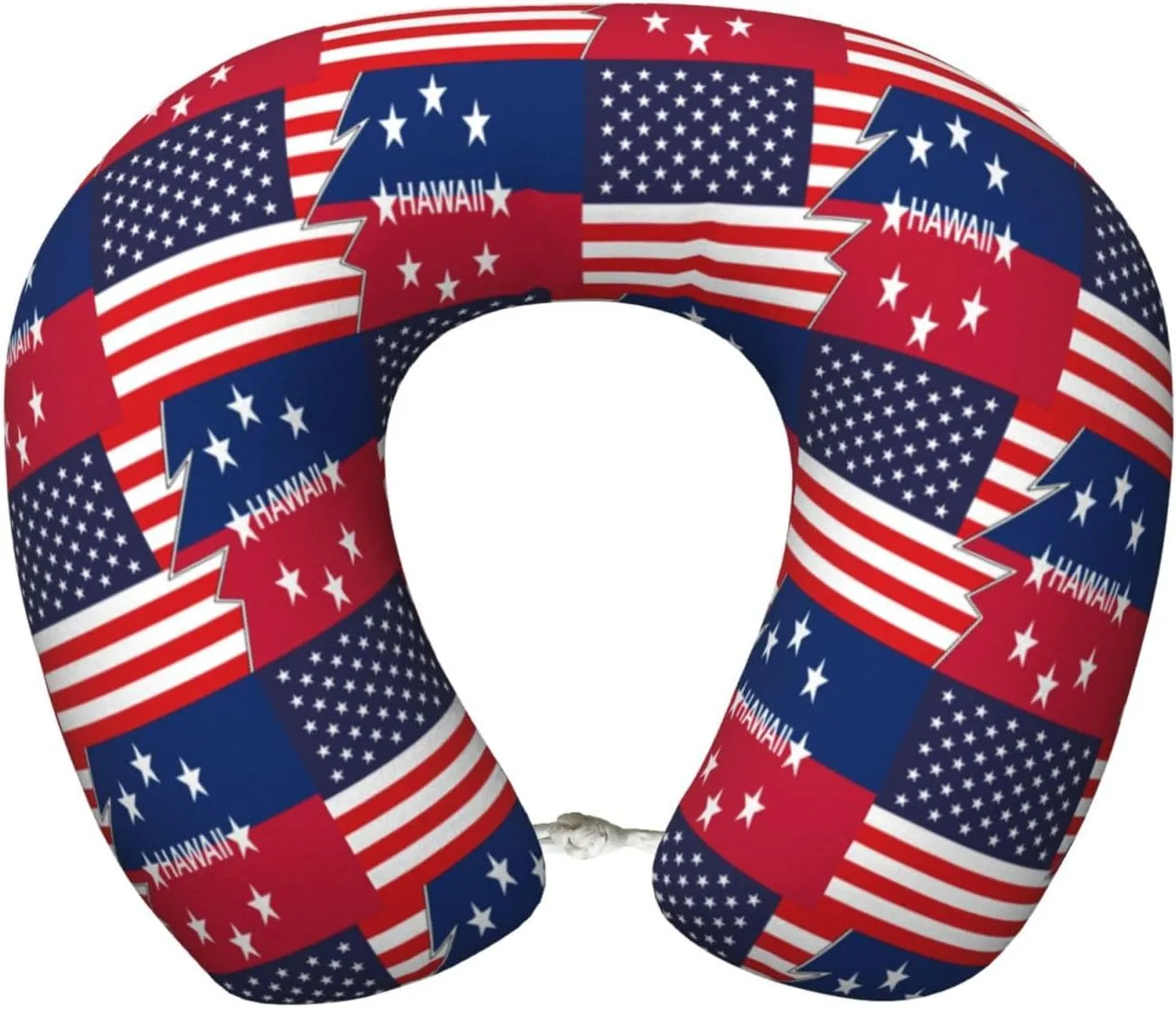 Flag of The Governor of Hawaii and America Neck Pillow Memory Foam U-Shaped Travel Neck Pillow for Airplanes Car Home
