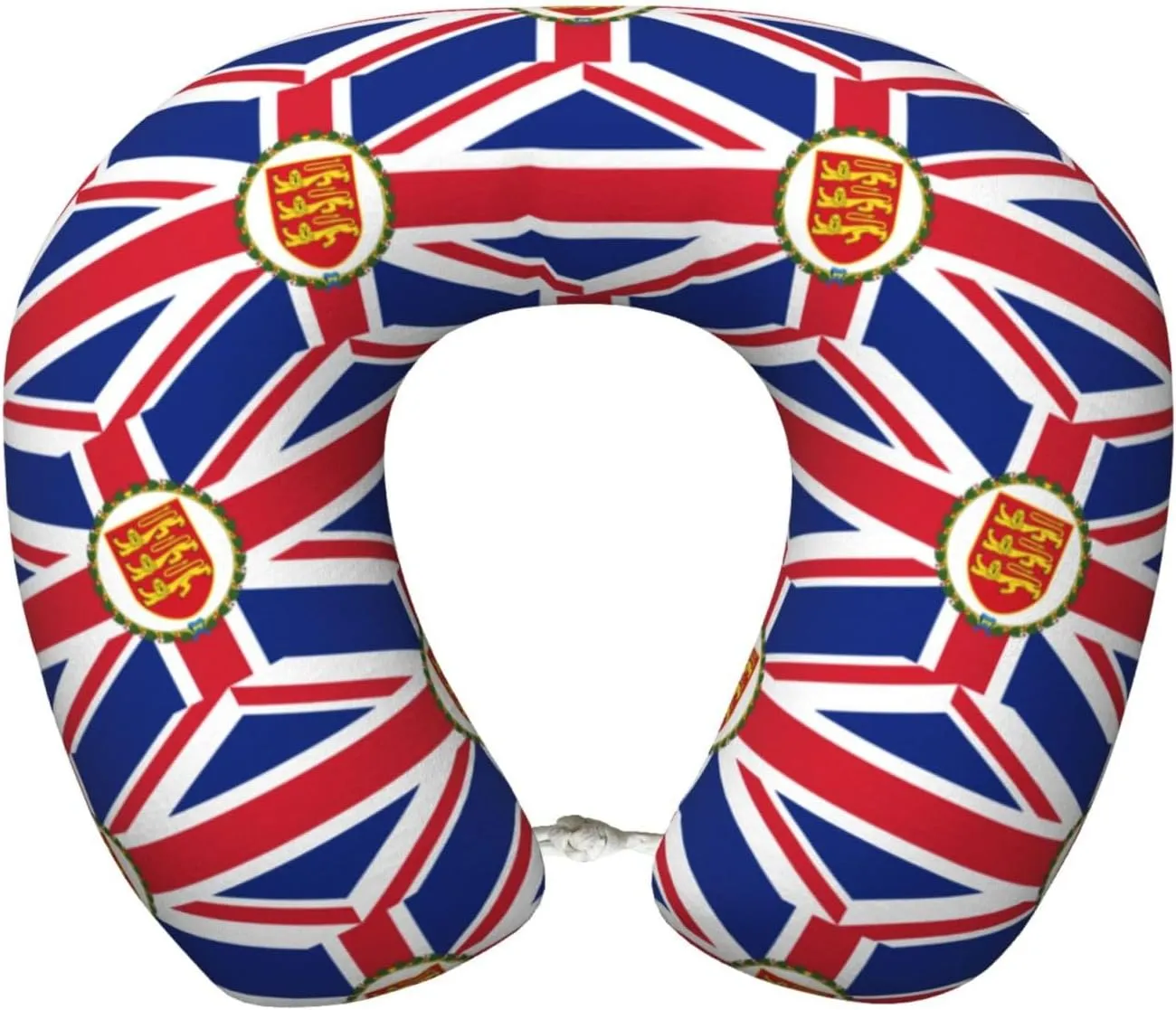 Flag of The Lieutenant Governor of Jersey Neck Pillow Memory Foam U-Shaped Travel Neck Pillow for Airplanes Car Home