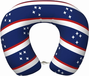 Flag of Patagonia Neck Pillow Memory Foam U-Shaped Travel Neck Pillow for Airplanes Car Home
