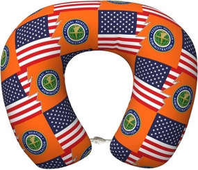 Flag of The United States Federal Aviation Administration and America Neck Pillow Memory Foam U-Shaped Travel Neck Pillow for Airplanes Car Home