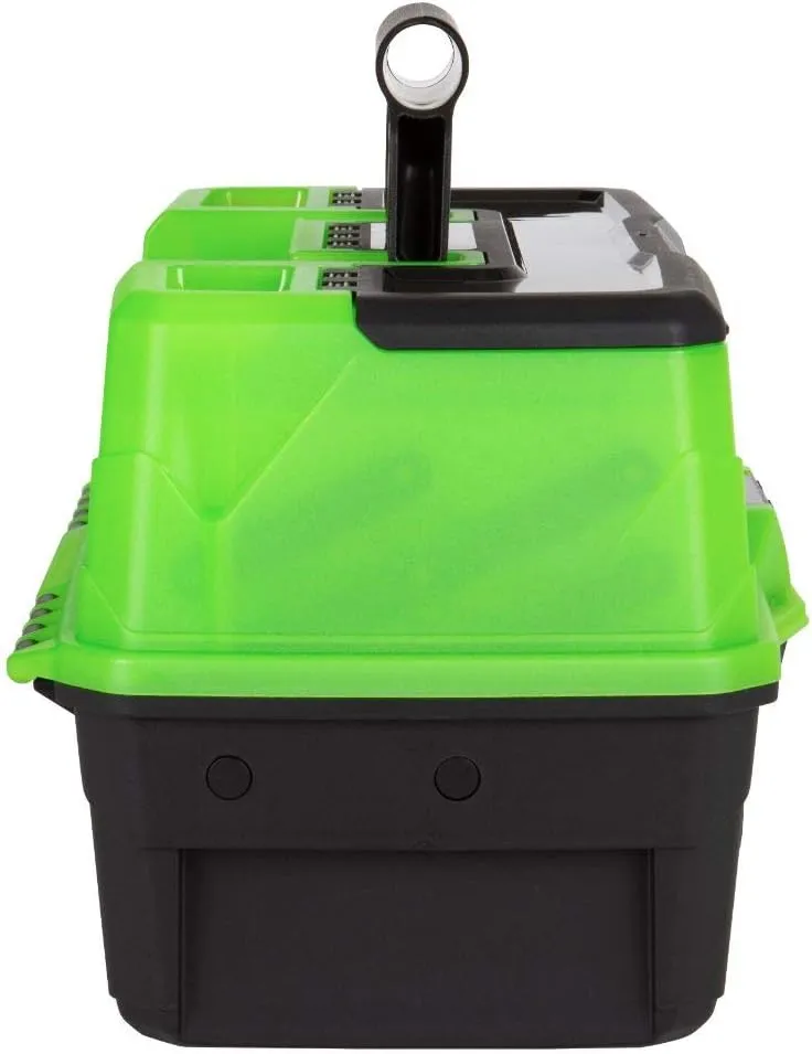 Flambeau Outdoors 6383AMG 3-Tray Classic Tray Tackle Box, Portable Tackle Organizer, Frost Green/Black