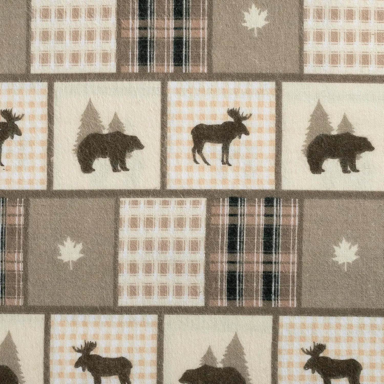 Flannel Sheets Twin Size Rich Cotton -High GSM Flannel Bed Sheet Deep Pockets - Warm & Cozy Flannel Sheet Set for All Seasons (Lodge Check)